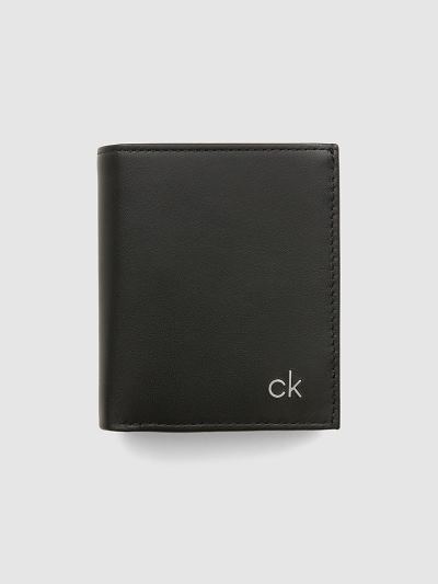 Calvin Klein Táskák & Kiegészítők HU324675 | Calvin Klein Mini Bőr Billfold Férfi Pénztárca Fekete